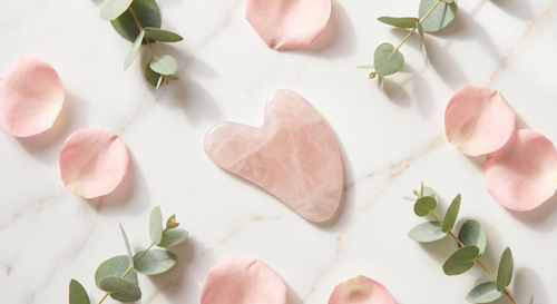 Jade & Rose Quartz Gua Sha Facial Massager