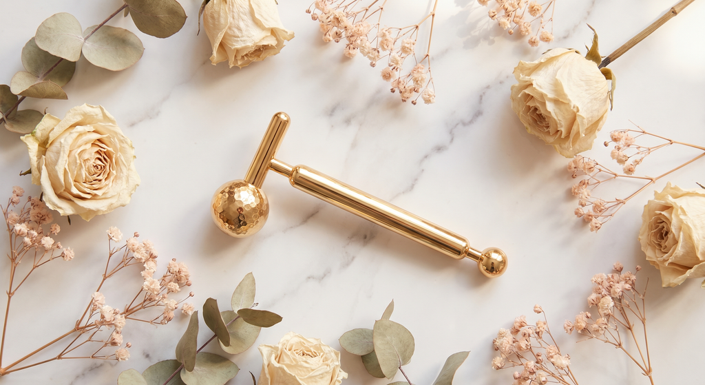 24K Gold Face Roller — Sculpt and De-Puff