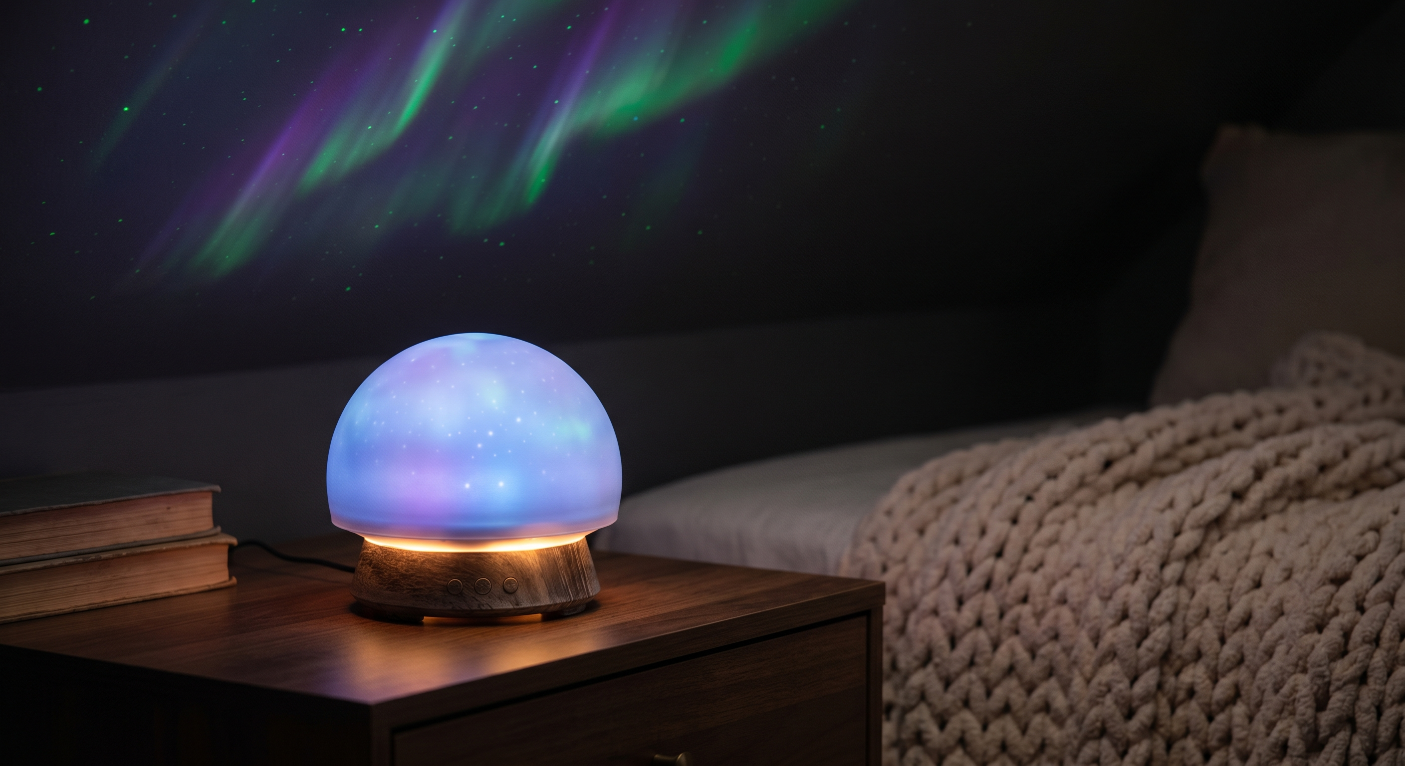 Aurora Galaxy Projector with Bluetooth Speaker — Star Night Light